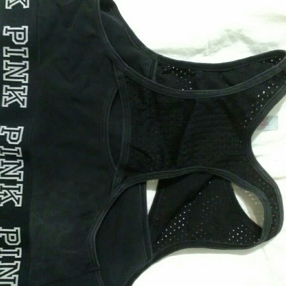 PINK sports bra (black)